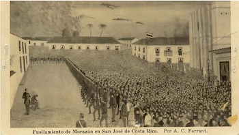Tras su fusilamiento en Costa Rica durante 1842, las cenizas del caudillo desembarcaron en Acajutla e iniciaron un complejo recorrido marcado por guerras, sismos e inestabilidad política antes de hallar reposo definitivo. (Imagen retomada de elsalvador.com)