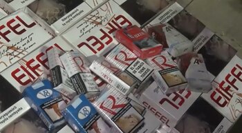 Detuvieron a hombre con mil atados de cigarrillos