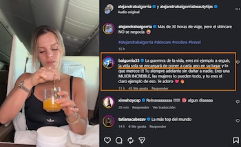 Sergio Baigorria defiende a Alejandra tras cuestionamientos por su relación con Said Palao: “Eres una mujer increíble”. Captura: IG.