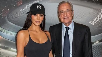 Kim Kardashian y Florentino Pérez.