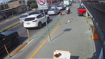 Motociclista que circulaba por ciclovía