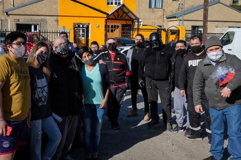 "Tono" junto a su mujer,