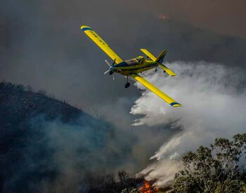 Continúan los focos de incendio en Córdoba (foto Télam)