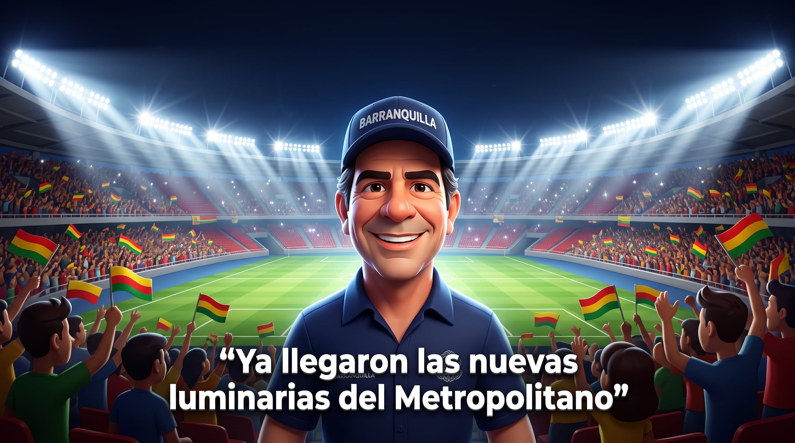 Así fueron las pruebas de iluminación del estadio Metropolitano de Barranquilla, sede de la final de la Copa Sudamericana: “Se enciende la piel”