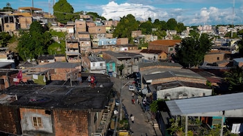 Vista general de una favela