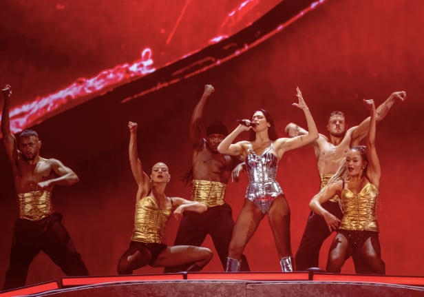 Dua Lipa en el Estadio GNP Seguros. (Ocesa)