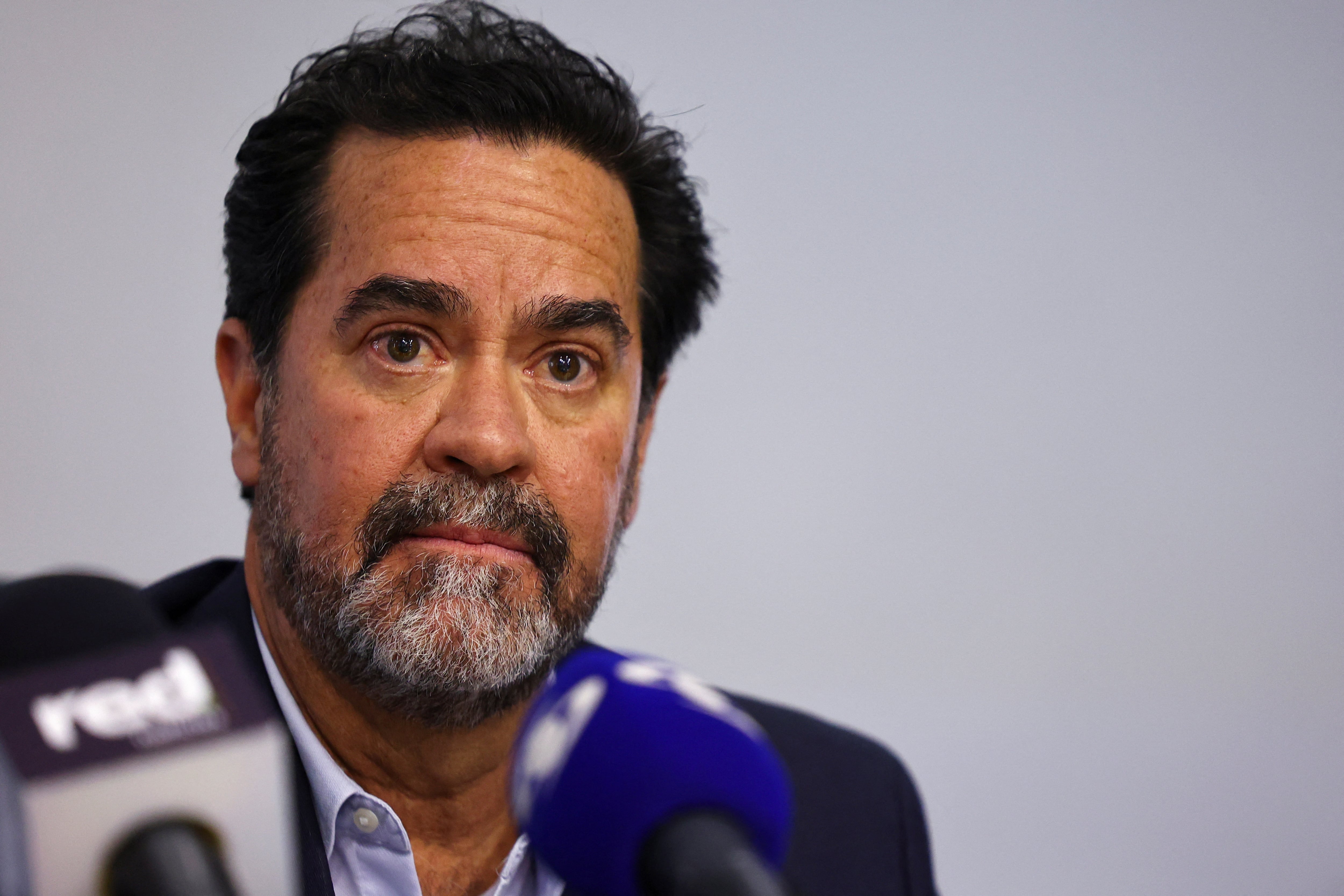 FOTO DE ARCHIVO: Frank Pearl, presidente de la Asociación Colombiana de Petróleo y Gas (ACP) asiste a una rueda de prensa en Bogotá, Colombia, 16 de septiembre 2024. REUTERS/Luisa González