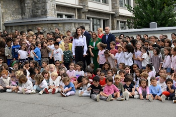 La reina Letizia regresa a su antiguo colegio en Oviedo (EFE)