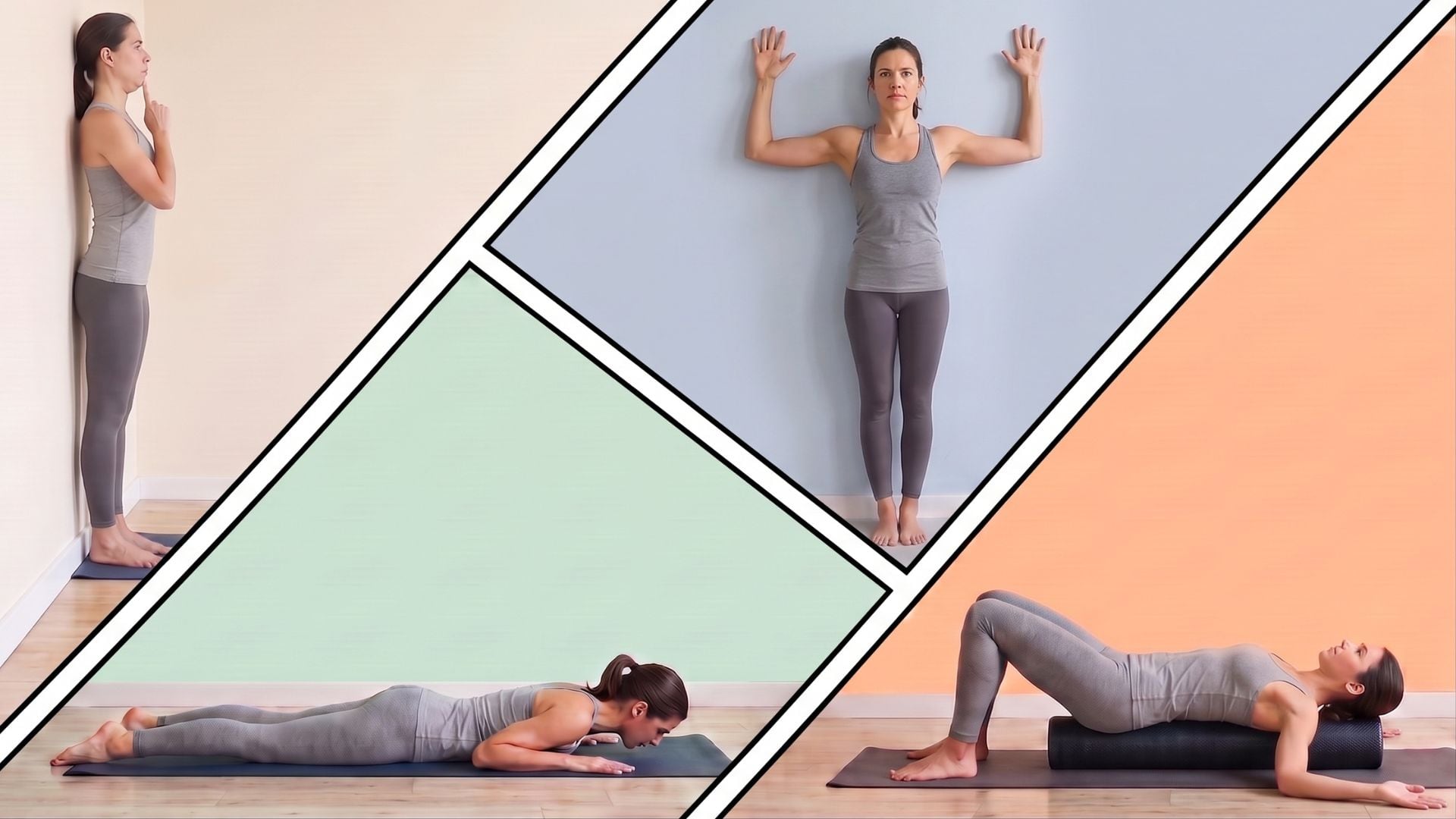 Sarah Cash Crawford advirtió que la postura no se corrige solo con sentarse más derecho y recomendó ejercicios como chin tucks, wall angels y prone Y-T-W raises (Imagen Ilustrativa Infobae)