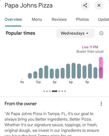 Un Papa John's en las