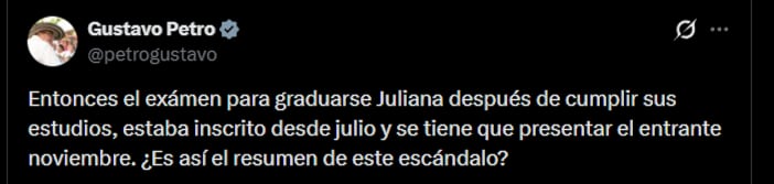 Gustavo Petro dijo: