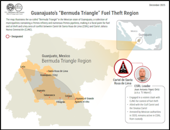 Mapa del "Triángulo de las