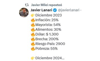 El mensaje del subsecretario de Prensa que fue replicado por el presidente Milei