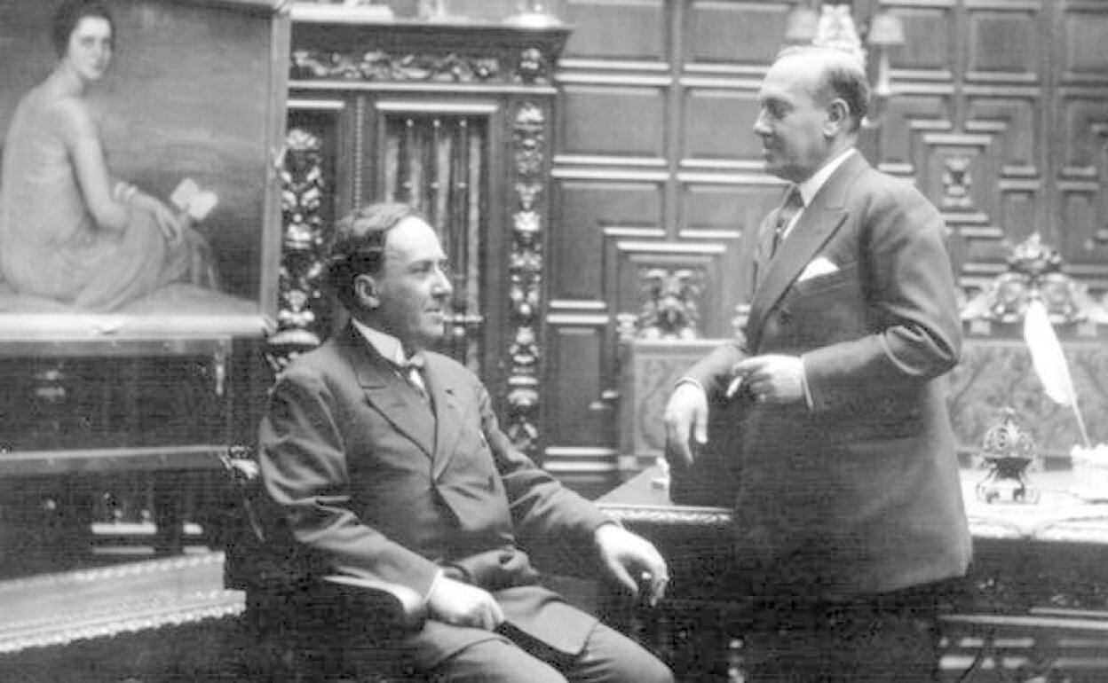 Antonio Machado y su hermano Manuel