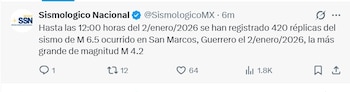(X @SismologicoMX)