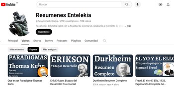 Edutubers. Resúmenes Entelequia