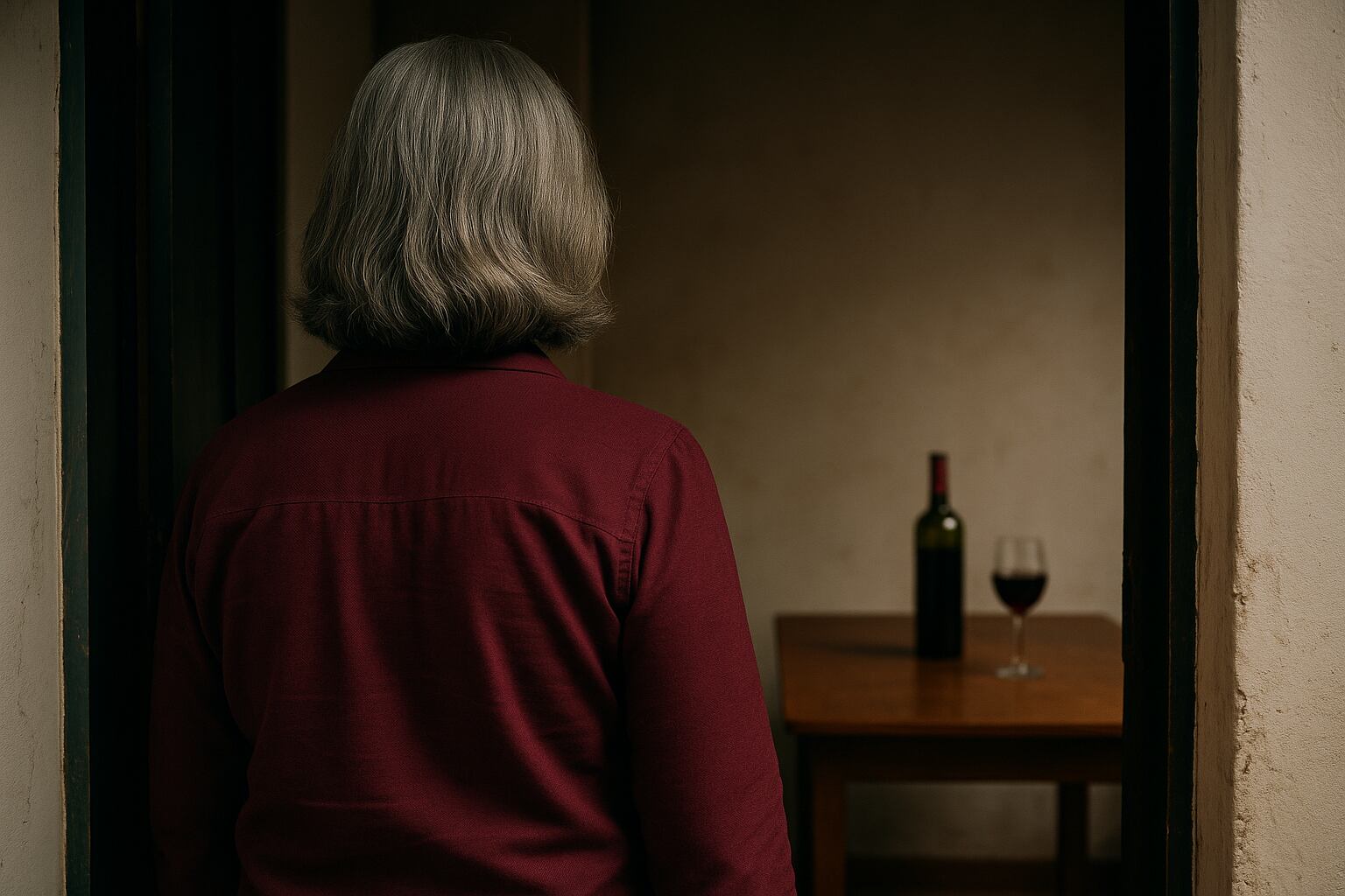 “Me separé porque no lo aguantaba más. Él tomaba mucho y me pegaba”, recordó la mujer (Imagen ilustrativa hecha con IA)