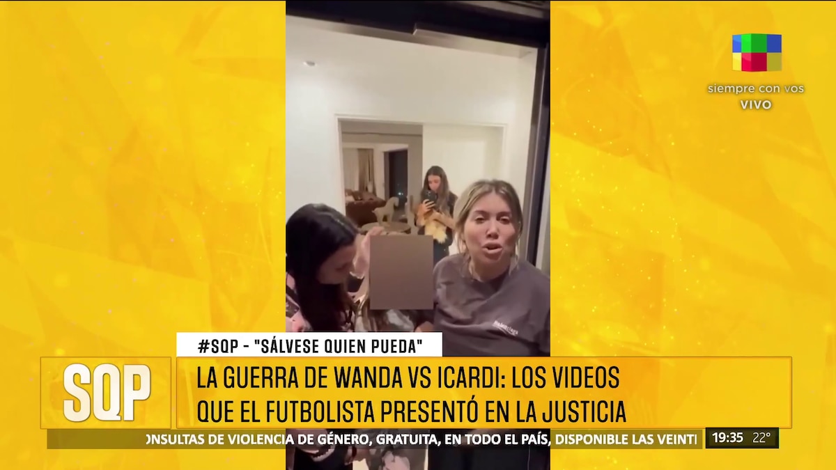 Images of the videos that Mauro Icardi will present in Justice (Save who can, America)