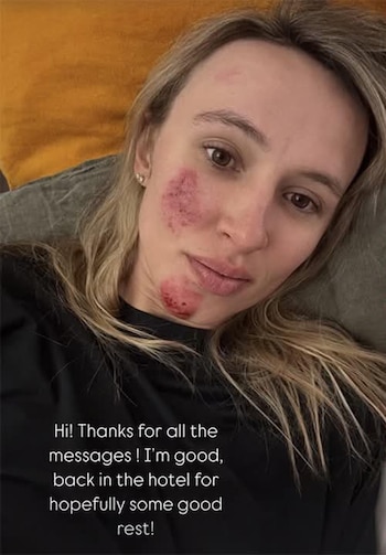 La ciclista llevó tranquilidad a