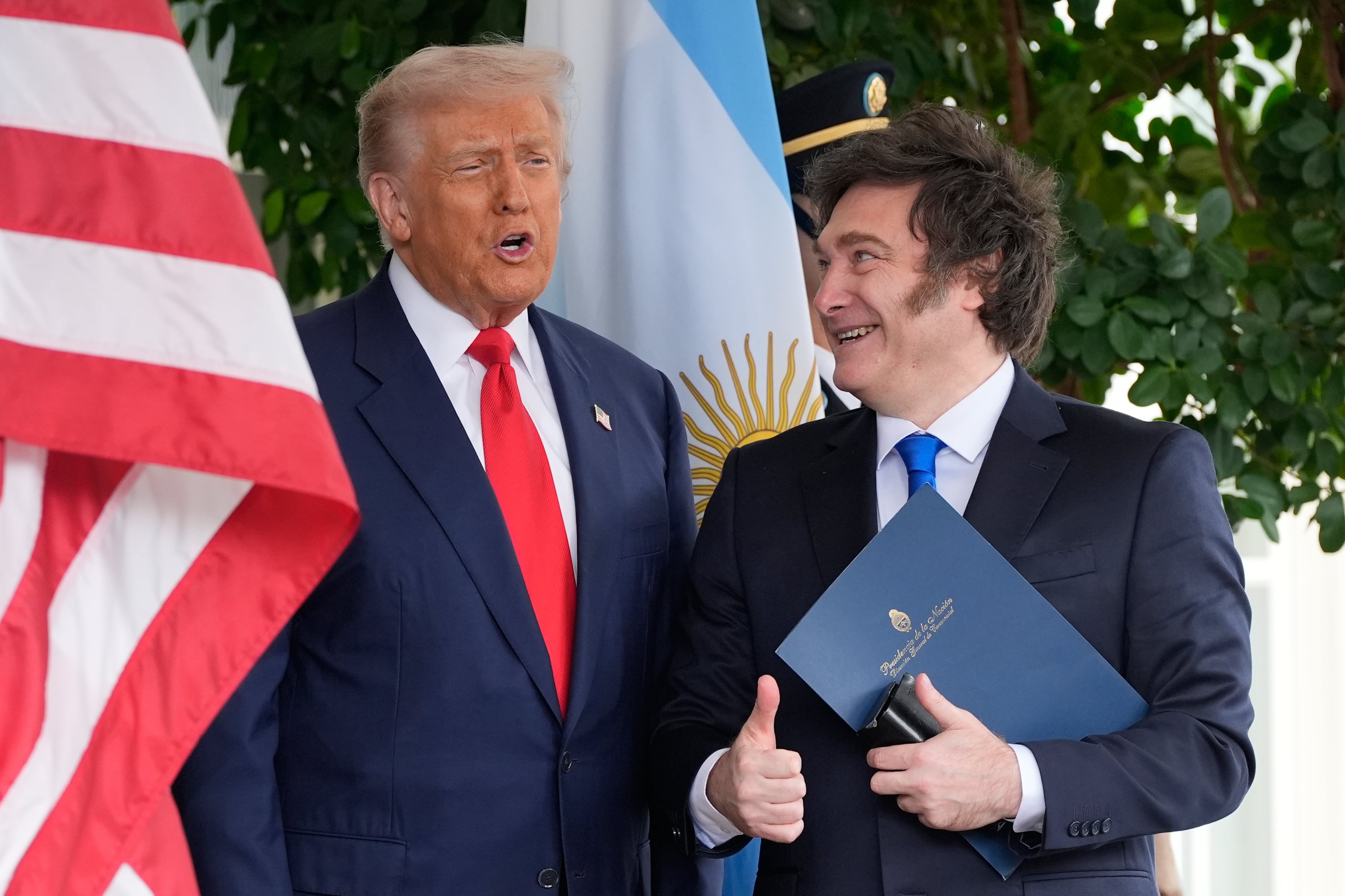 Con Milei, Argentina restauró rápidamente los vínculos con sus aliados tradicionales, firmó acuerdos comerciales con Estados Unidos y Europa (Foto AP)