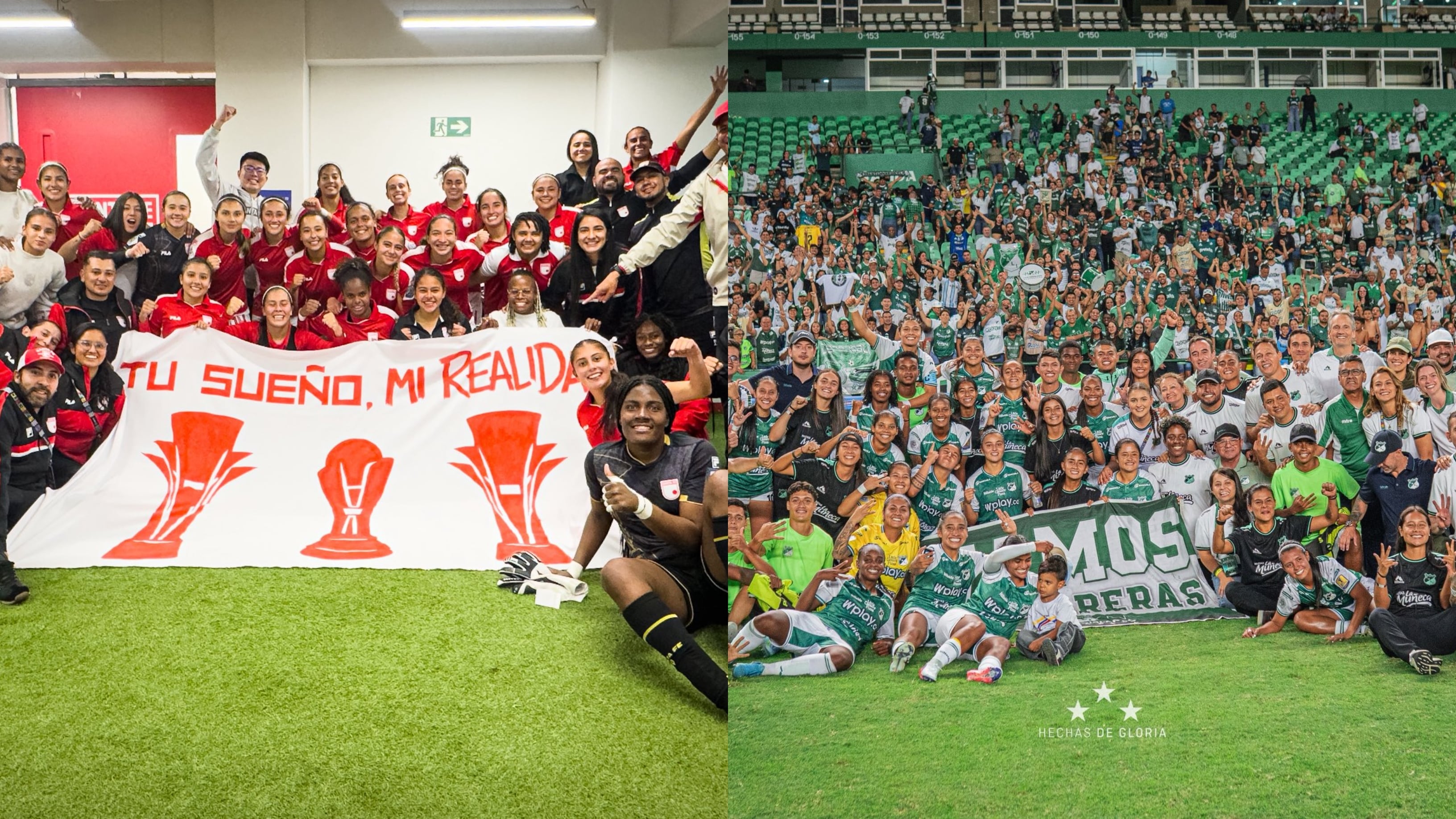 Independiente Santa Fe será el club local en los primeros 90 minutos de la final de la Liga Femenina - crédito Santa Fe y Deportivo Cali