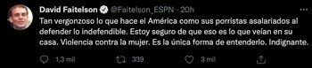 David Faitelson tweet (Foto: Twitter@Faitelson_ESPN)