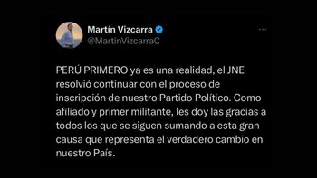 Martín Vizcarra se pronuncia por