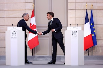 El presidente de Francia, Emmanuel