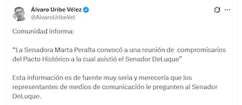 - crédito @AlvaroUribeVel/X