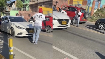 Delincuente aprovechó discusión entre conductores