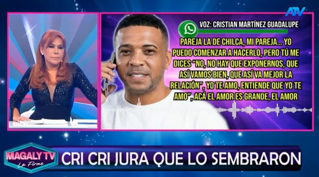 “Ayrton nace porque nace”: los audios que contradicen la defensa de ‘Cri Cri’. Captura: Magaly TV La Firme.