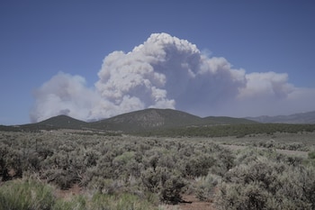 La National Weather Service emitió en Salt Lake City la primera advertencia de “Particularly Dangerous Situation” por incendios forestales en Utah. (AP Foto/Ty O'Neil)