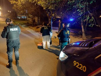 La Policía perita la zona