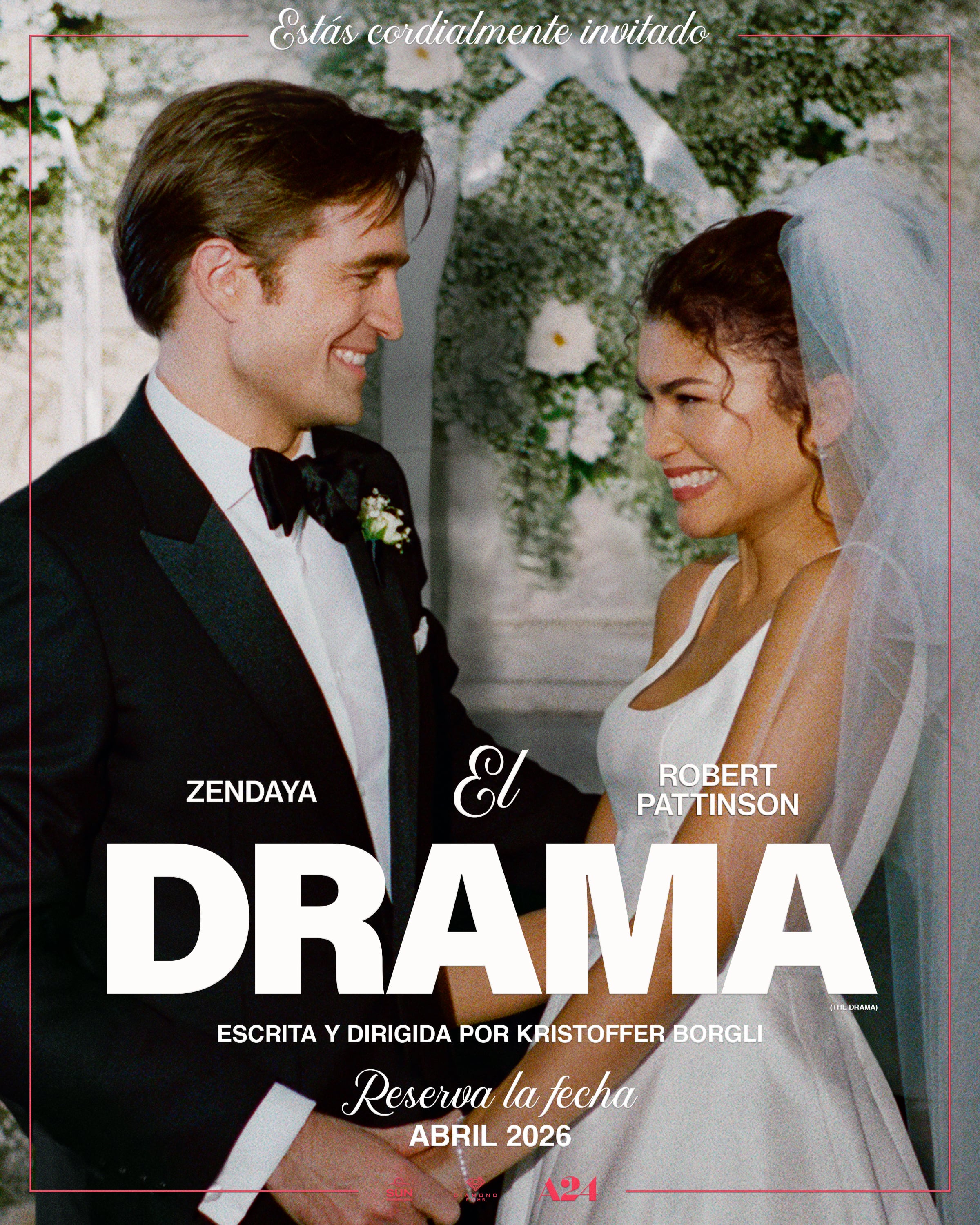 Zendaya y Robert Pattinson protagonizan El Drama, una película dirigida por Kristoffer Borgli y producida por Ari Aster para A24. (Diamond Films)