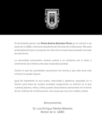 El rector de la UABC