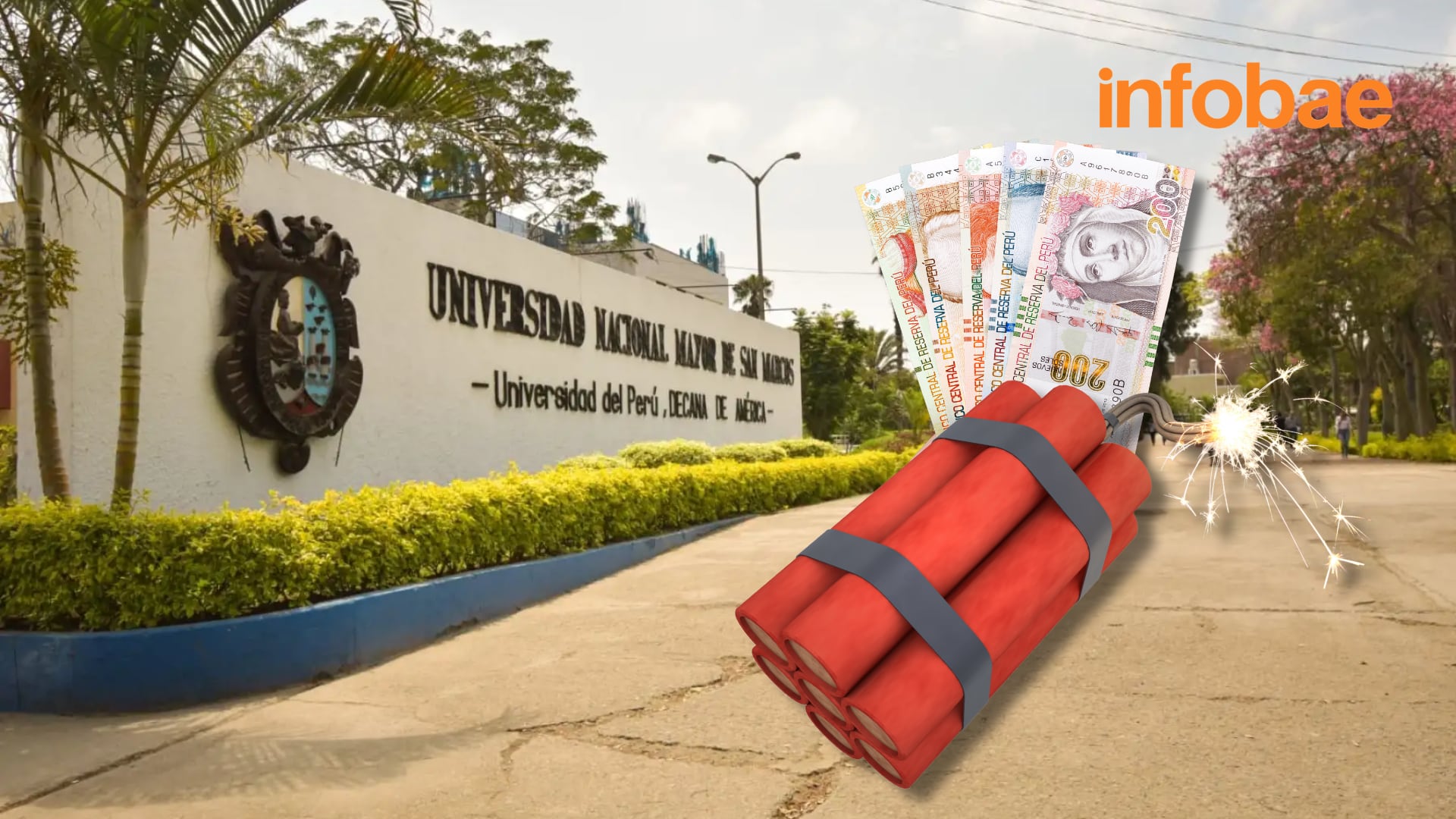 Tres presuntos extorsionadores ingresaron a la UNMSM con dinamita para exigir más de S/2 mil por obra de la Línea 2 del Metro de Lima