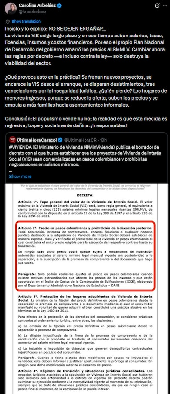 Arbeláez advirtió que prohibir la