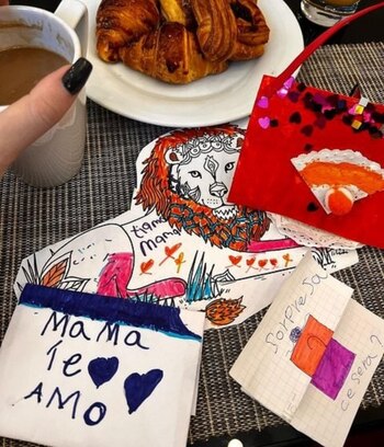 Los dibujitos que recibió Wanda