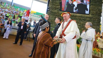 Papa Francisco en Puerto Maldonado.