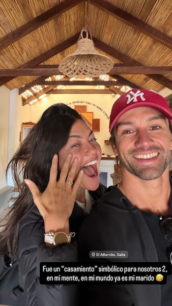 Jujuy Jiménez contó que se casó de forma simbólica con Gustavo Hormaechea en una iglesia