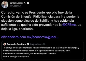Javier Lozano aseguró que hay