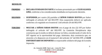 La resolución de la Comisión