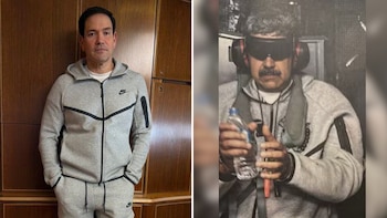 La foto de Marco Rubio en el avión presidencial rumbo a China con el chándal que llevaba Maduro tras su captura