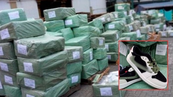 Autoridades dan golpe a la piratería y decomisan casi 12 mil tenis clonados en la aduana de Manzanillo