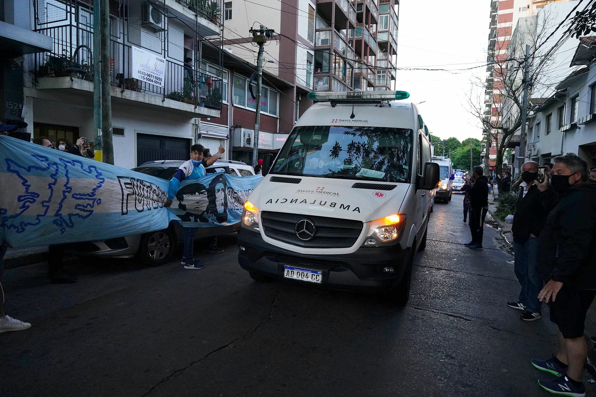 Así llegó Maradona a la Clínica Olivos cuando lo operaron en 2020