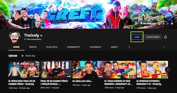 Botón de 'Unirse', 'Unirme' o