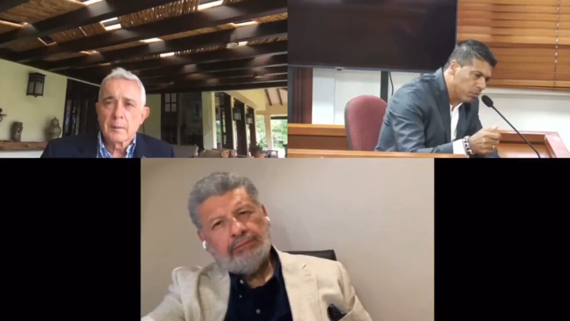 Audiencia número 41 del juicio contra Álvaro Uribe Vélez, realizada el 16 de mayo de 2025, donde declararon testigos clave para la defensa, entre ellos el alcalde de Amagá, Wilser Molina - crédito Tomado de audiencia juicio Álvaro Uribe