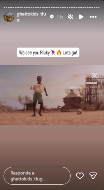 La fundación celebró que uno de sus niños tuviese una participación especial en el videoclip de "Dai Dai" - crédito @ghettokids_tfuq/Instagram