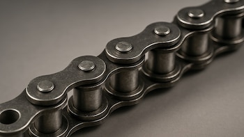 cadenas, cadena de moto, engranajes, detalle, mecánica. (Imagen Ilustrativa Infobae)