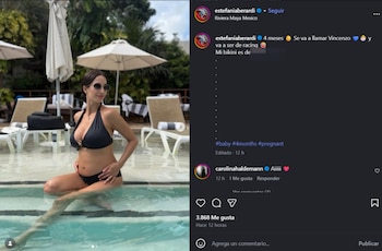Estefi Berardi sorprendió al anunciar el nombre de su bebé a 4 meses de su embarazo